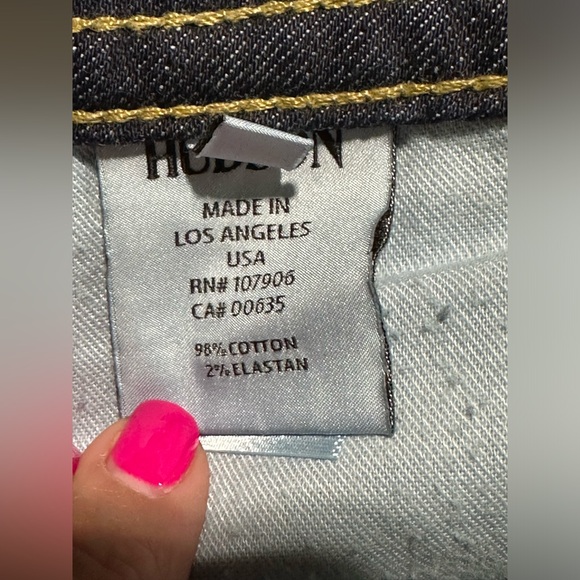 HUDSON Low Rise Signature Boot Cut Flap Pocket Jeans Elm Size 28 - Picture 9 of 14